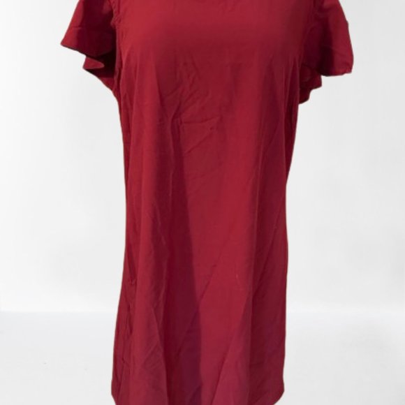 Ruby Open Low Back with Ruffle Midi Dress - Picture 2 of 10